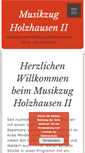 Mobile Screenshot of musikzug-holzhausen.de