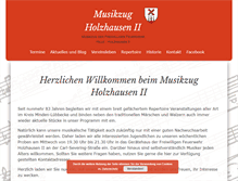 Tablet Screenshot of musikzug-holzhausen.de